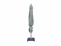 1 x parasol 3m hout - lichtgroen - granieten voet 60kg - afbeelding 4 van  22