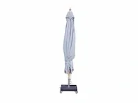 1 x parasol 3m hout - medium grijs - granieten voet 60kg - afbeelding 10 van  17