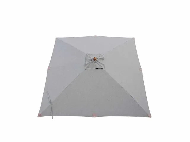 1 x parasol 3m hout - medium grijs - granieten voet 60kg - afbeelding 11 van  17