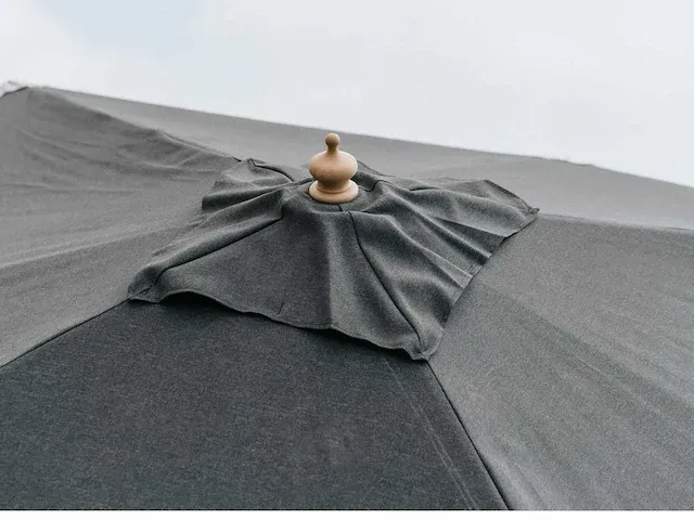 1 x parasol 3m hout - zand - granieten voet 60kg - afbeelding 6 van  21