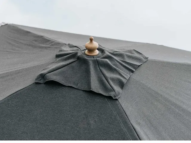 1 x parasol 3m hout - zand - granieten voet 60kg - afbeelding 18 van  22