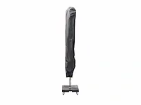 1 x parasol 3m zwart met hoes - granieten parasolvoet 60kg - afbeelding 2 van  13