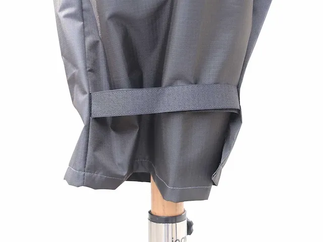 1 x parasol 3m zwart met hoes - granieten parasolvoet 60kg - afbeelding 13 van  13