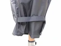 1 x parasol 3m zwart met hoes - granieten parasolvoet 60kg - afbeelding 13 van  13