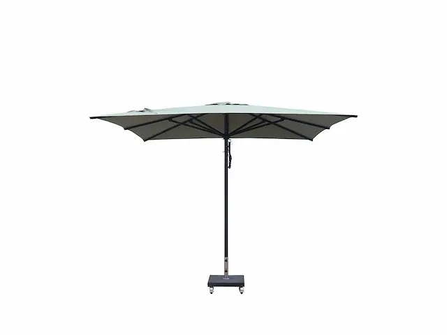 1 x parasol 4m alu - crème - granieten voet 90kg - afbeelding 9 van  16