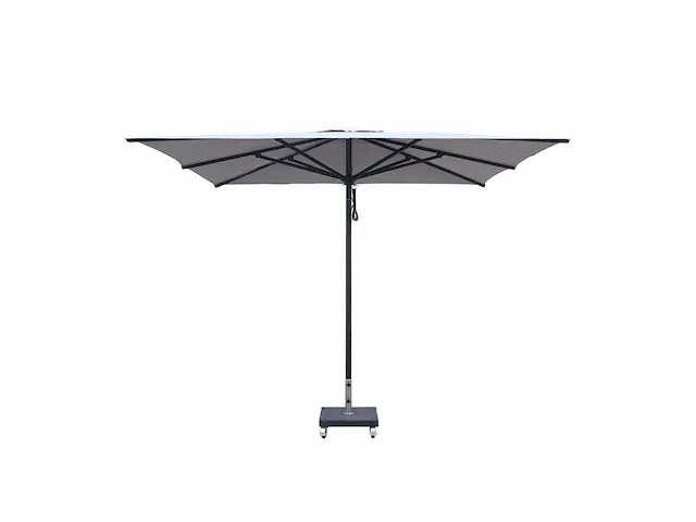 1 x parasol 4m alu - crème - granieten voet 90kg - afbeelding 10 van  16