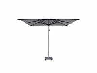 1 x parasol 4m alu - crème - granieten voet 90kg - afbeelding 10 van  16