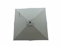 1 x parasol 4m alu - crème - granieten voet 90kg - afbeelding 13 van  16