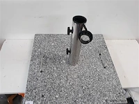 1 x parasolvoet graniet 40 kg 50x50x6 cm - afbeelding 2 van  2