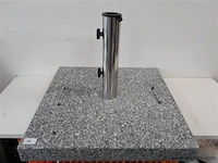 1 x parasolvoet graniet 40 kg 50x50x6 cm - afbeelding 1 van  2