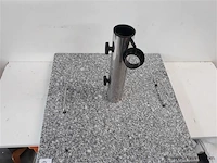 1 x parasolvoet graniet 40 kg 50x50x6 cm - afbeelding 2 van  2