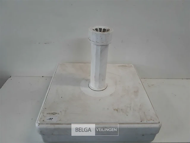1 x parasolvoet op wiel beton 30 kg 40x40x10 cm - afbeelding 1 van  3