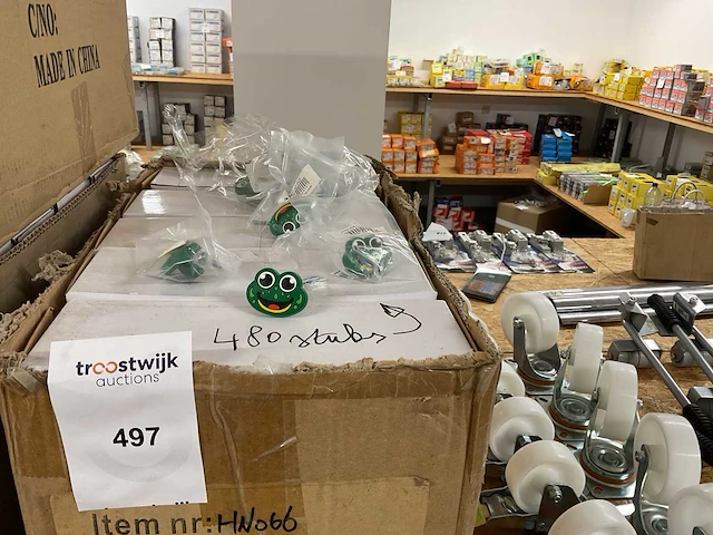 1 x partij deurknopjes; kikker - afbeelding 1 van  4