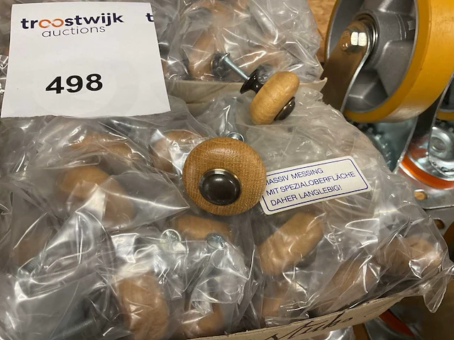 1 x partij houten rustieke deurknopjes - afbeelding 2 van  3