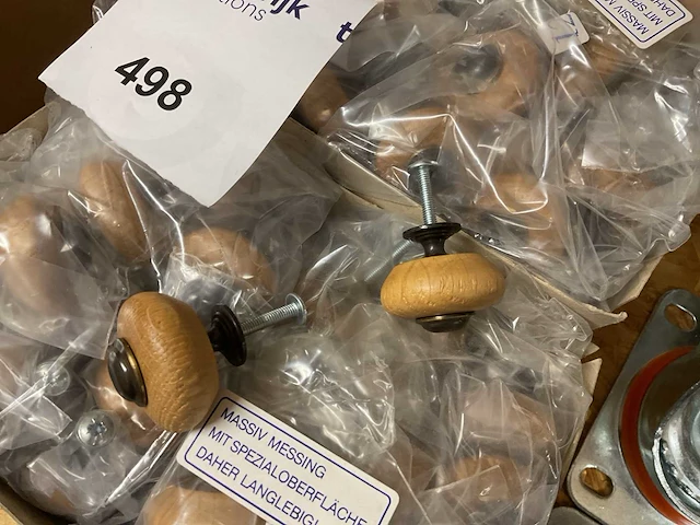 1 x partij houten rustieke deurknopjes - afbeelding 3 van  3