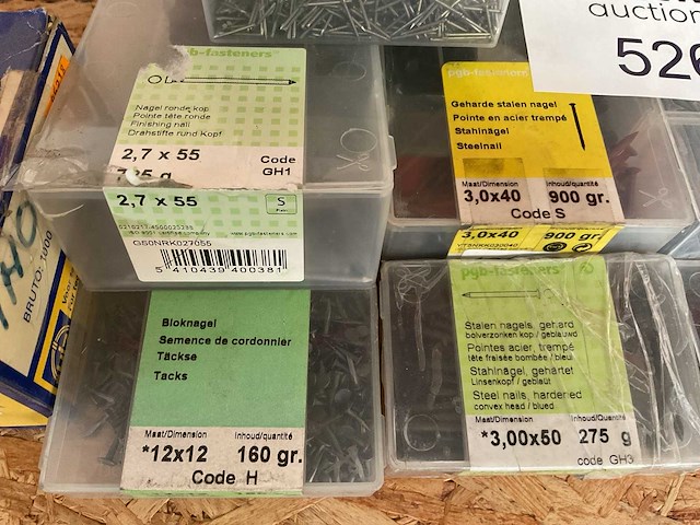 1 x partij nagels; bandijzer - afbeelding 3 van  9