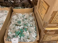 1 x partij porseleinen groene deurknopjes - afbeelding 1 van  6