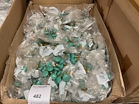 1 x partij porseleinen groene deurknopjes - afbeelding 2 van  6