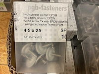 1 x partij spaanplaatschroeven; houtschroeven tx met epdm - afbeelding 3 van  7