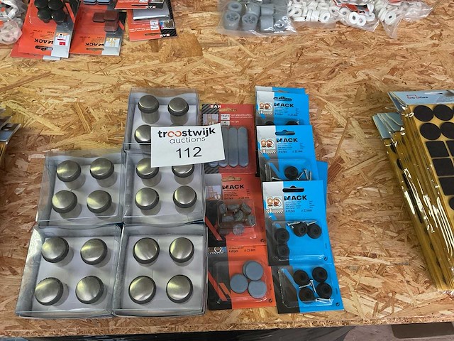 1 x partij stoeldoppen; viltglijders; deurstoppen - afbeelding 1 van  9