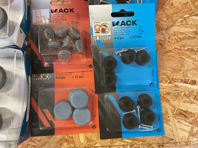 1 x partij stoeldoppen; viltglijders; deurstoppen - afbeelding 7 van  9