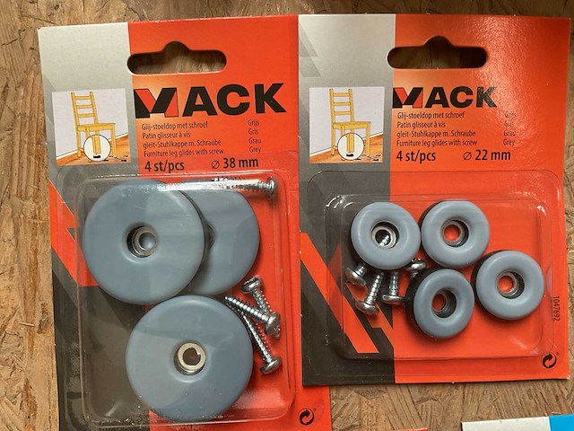 1 x partij stoeldoppen; viltglijders - afbeelding 3 van  17