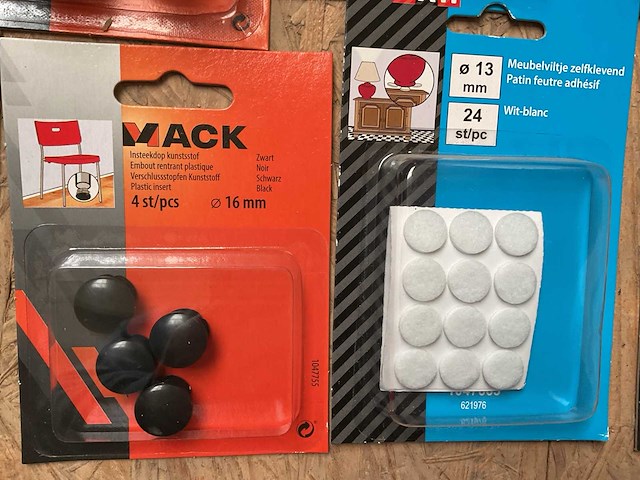 1 x partij stoeldoppen; viltglijders - afbeelding 10 van  13