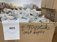 1 x partij zwarte porseleinen deurknopjes - afbeelding 2 van  4