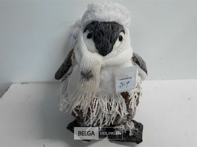 1 x pinguin met rugzak 26 cm - afbeelding 1 van  3