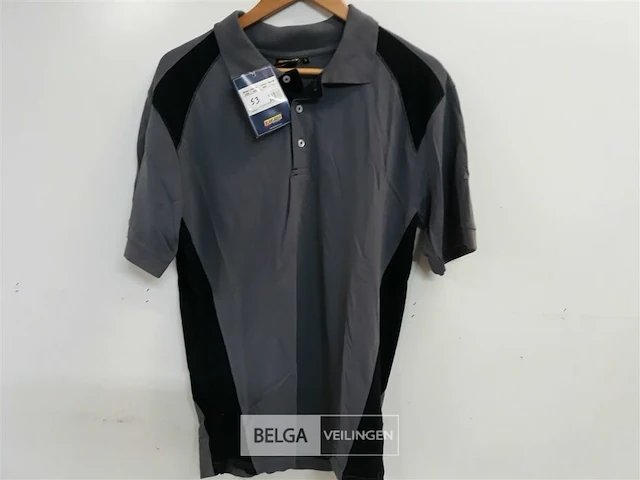 1 x polo grijs/zwart blaklader l - afbeelding 2 van  3