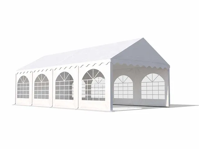 1 x pvc partytent 4 x 8 m - antraciet - afbeelding 1 van  13