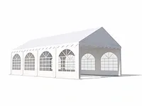 1 x pvc partytent 4 x 8 m - antraciet - afbeelding 1 van  13