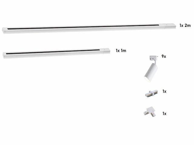 1 x railspot gu10 armatuur cilinder zand wit draaibaar 10,2cm - afbeelding 9 van  9