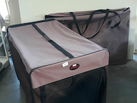 1 x reisbench honden 93x63x67 cm in draagtas - afbeelding 1 van  3