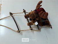 1 x rendier op laddder - afbeelding 1 van  3