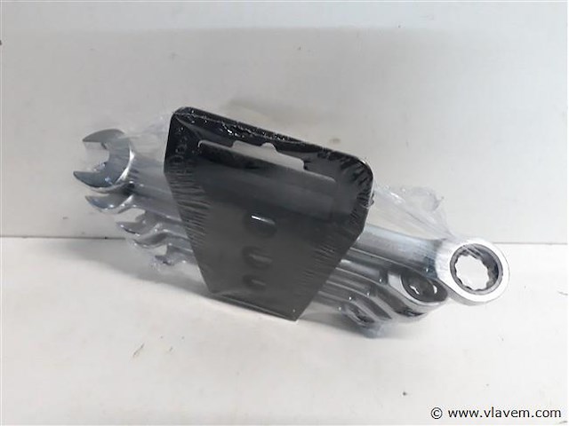 1 x ring-ratel steeksleutel 5 delig - afbeelding 1 van  2