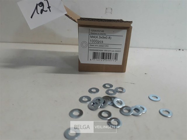1 x rondellen verzinkt m 4 1000 stuks - afbeelding 3 van  3
