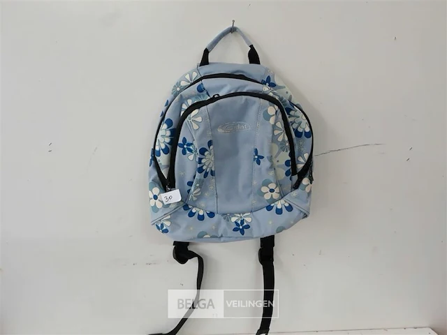 1 x rugzak 11 l flowers licht blauw gelert - afbeelding 1 van  3