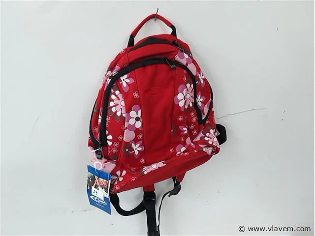 1 x rugzak 11 l flowers rood gelert - afbeelding 1 van  2