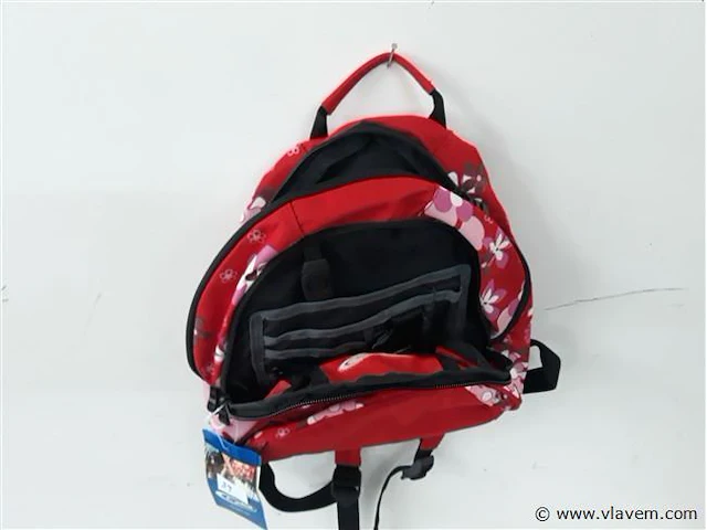 1 x rugzak 11 l flowers rood gelert - afbeelding 2 van  2