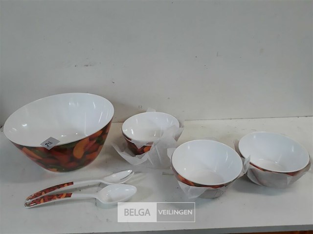 1 x saladekom in set 7 delig - afbeelding 3 van  3