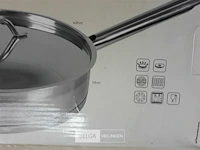 1 x sauteuse pan met deksel vaatwasserbestendig - afbeelding 2 van  2