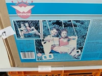 1 x schommelstoel pvc 86x38x59 cm - afbeelding 3 van  3