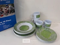 1 x servies set uit melamine 16 delig - afbeelding 3 van  3