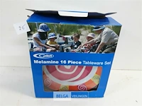 1 x servies set uit melamine 16 delig - afbeelding 1 van  3
