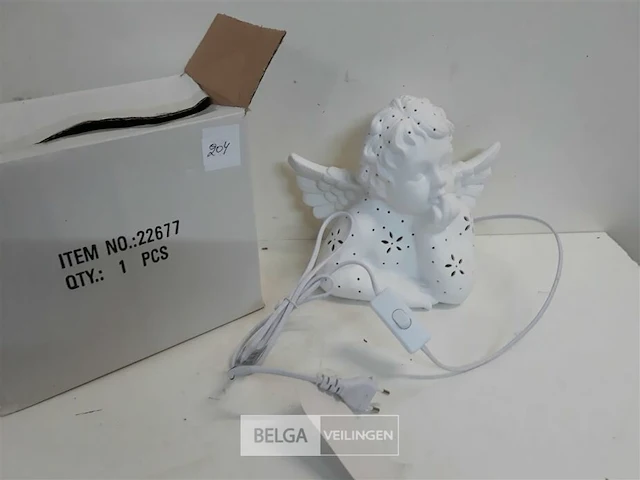 1 x sfeerlamp als engel met schakelaar - afbeelding 2 van  3