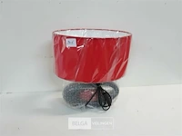 1 x sfeerlamp met rode kap + schakelaar
