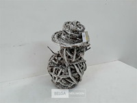 1 x sneeuwman uit takken 35 cm - afbeelding 3 van  3