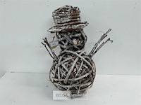 1 x sneeuwman uit takken 45 cm - afbeelding 2 van  3