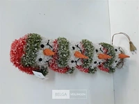 1 x sneeuwmanhoofden met verlichting - afbeelding 1 van  3